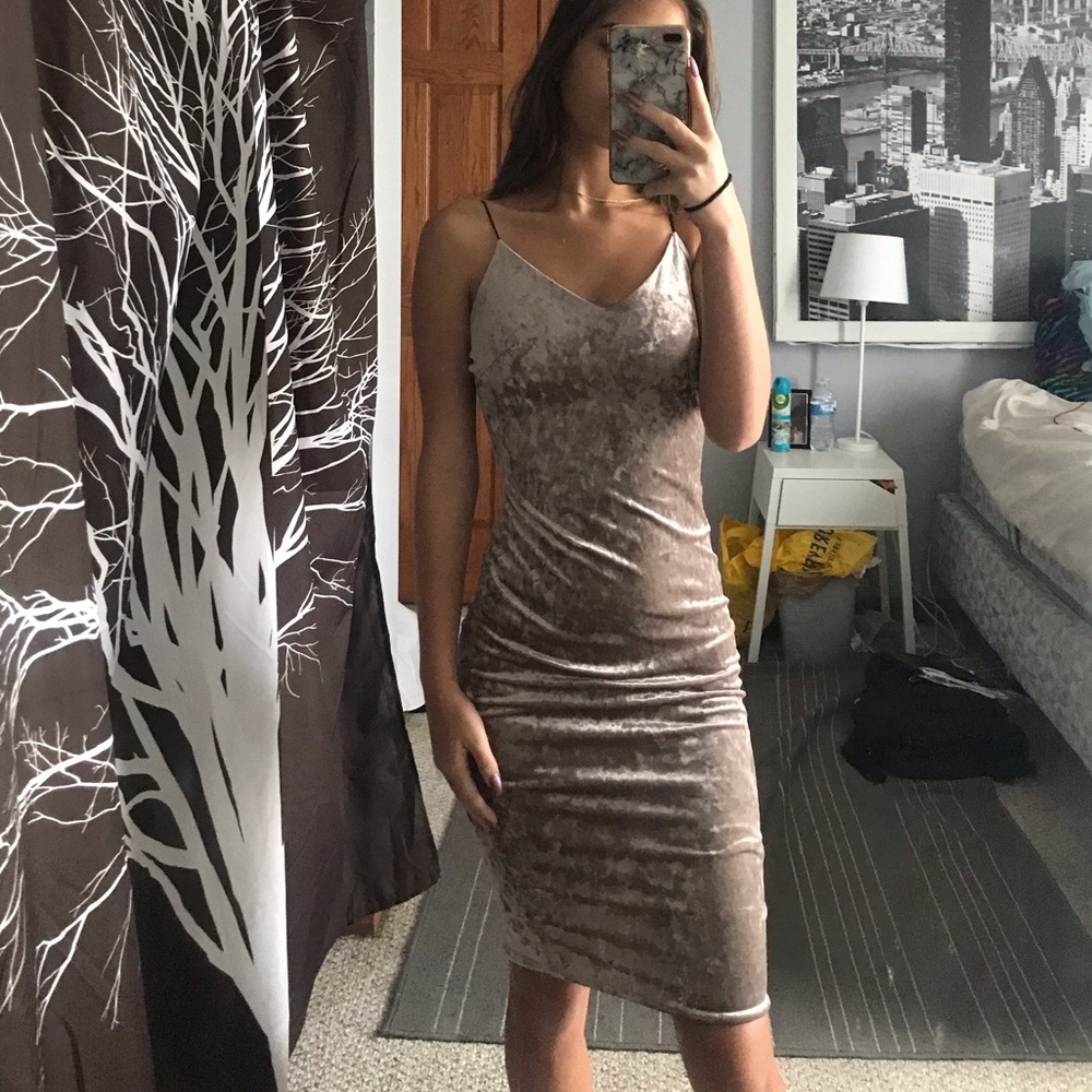 Grey Suede dress super stretchy!!